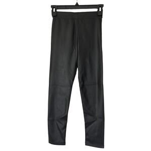 J. Crew Crewcuts‎ Faux Leather Leggings Girls Size 8 Black NWT BM595